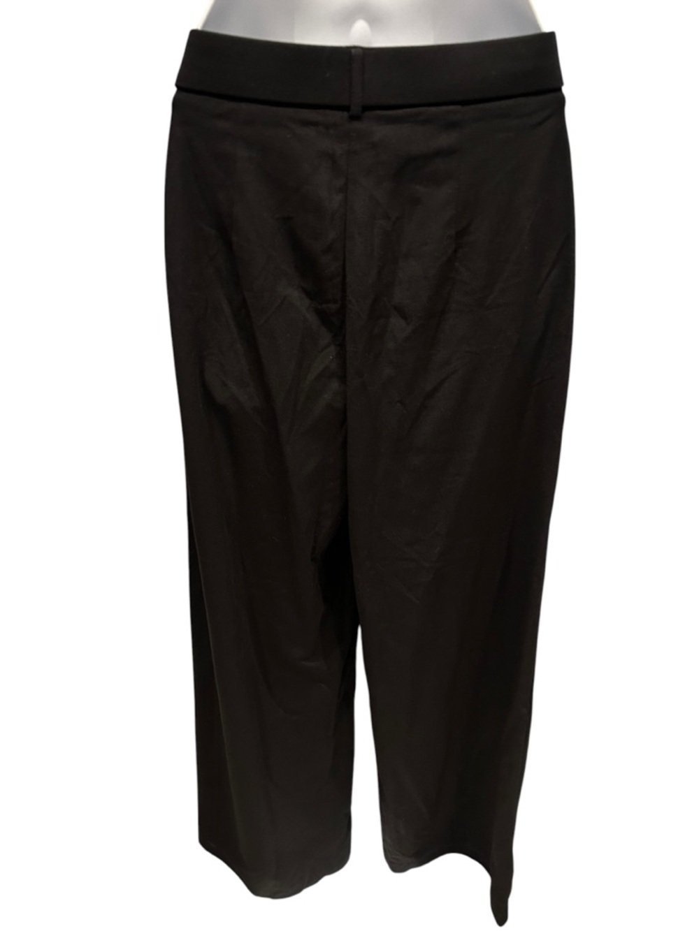 OGL Ponte-De-Roma Drapey Bamboo Ponte Mid Rise Wide Leg Trouser with Pockets XS - Picture 10 of 16